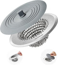 Shower Drain Cover Bathtub Stopper, 4.4" Hair Catcher for Bath, Tub & Sink