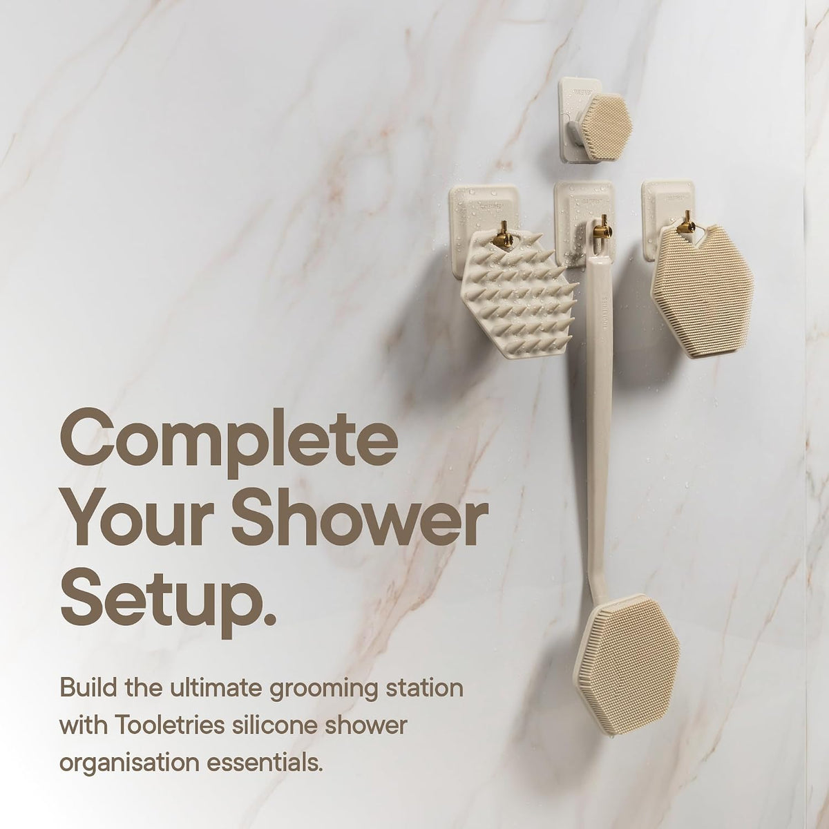 TOOLETRIES The Harvey Toothbrush & Razor Holder - Sand