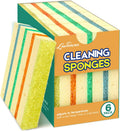 LAUNDRYLUX 6 Pack Scrub Sponge - Temperature-Responsive