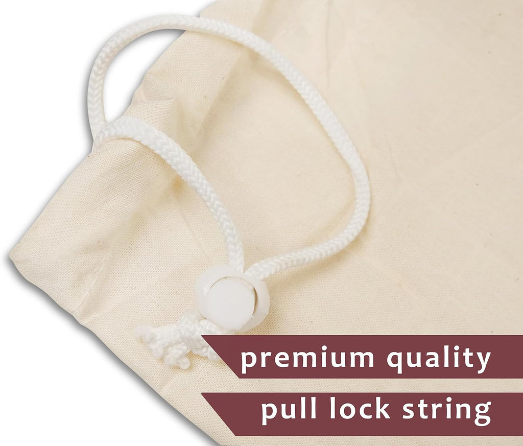 2 Pack Reusable Laundry Bags - 100% Cotton Multi Purpose Travel Laundry Bag - Durable & Machine Washable - Large Laundry Bag 28 x 36"
