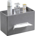 Plus Size Tissue Box Cover, Rectangle Tissue Box Organizer, Grey