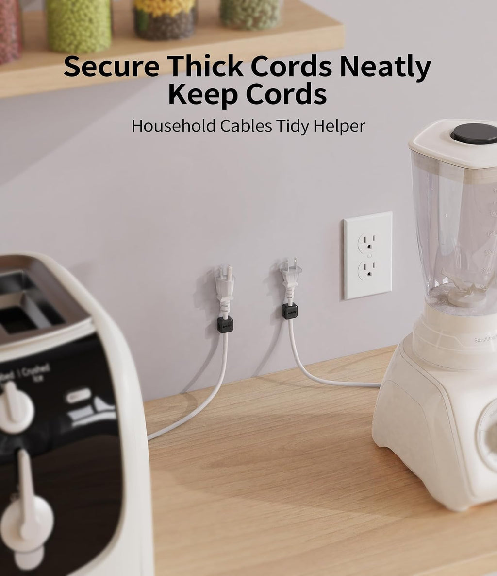 9 Pack Magnetic Cable Clips Cord Organizer,Desk Cable Management Accessories,Cord Clips,Adhesive USB Wire Holder Keeper Organizer for Home Office Desk Phone Car Wall Desktop Nightstand cable organizer