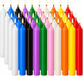 40Pack Spell Candles, 4Inch Small Chime Candles Bulk, Colored Candle Sticks