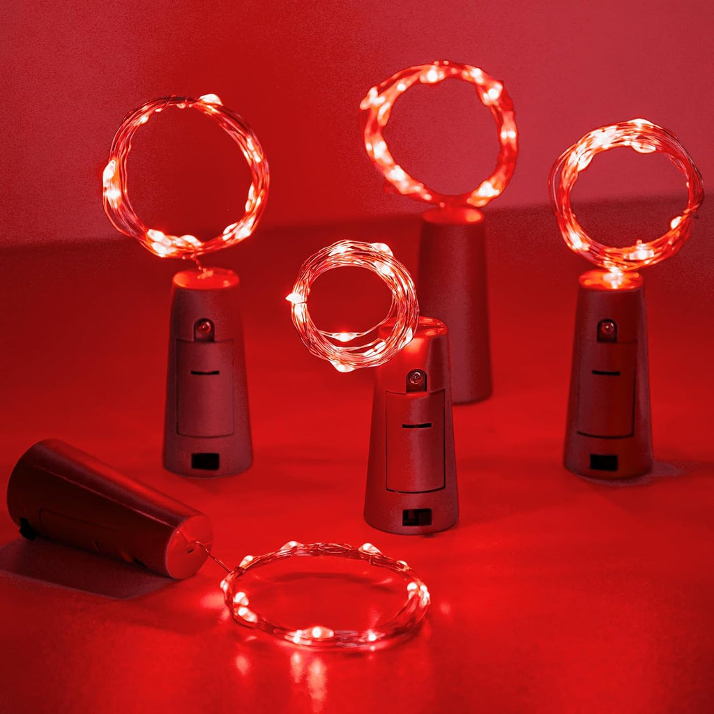 Aluan Wine Bottle Lights with Cork 10 Pack 20 LED Mini Fairy String Lights