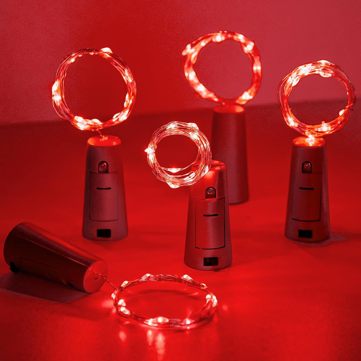 Aluan Wine Bottle Lights with Cork 10 Pack 20 LED Mini Fairy String Lights
