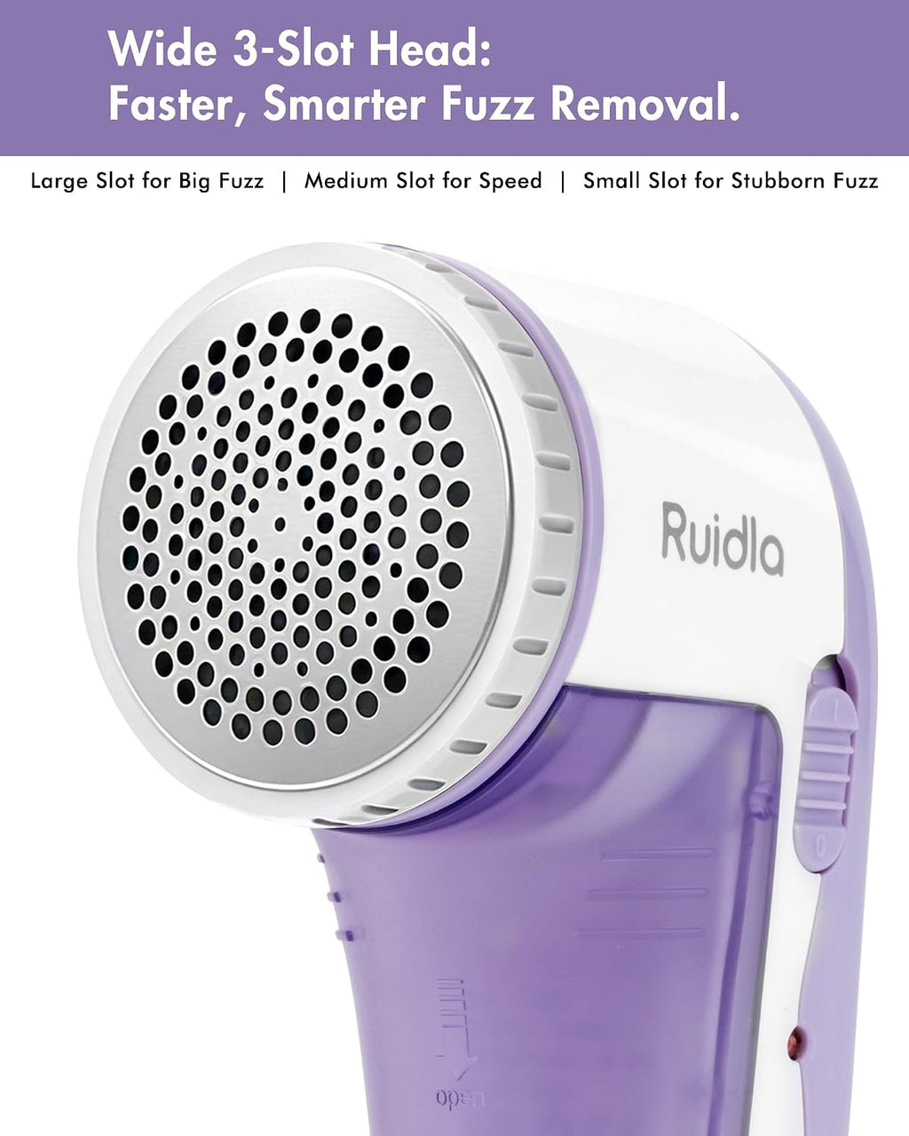 Ruidla Fabric Shaver Lint Shaver Defuzzer, Rechargeable Lint Remover