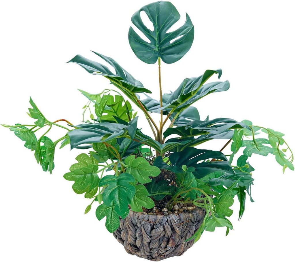 AlphaAcc 15” Artificial Monstera Plant for Indoor Home Decor