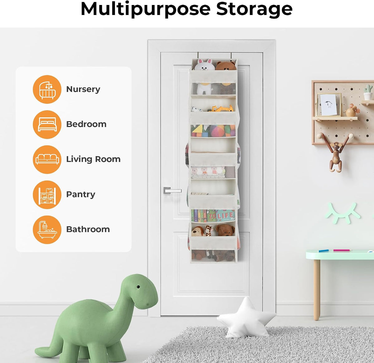 GRANNY SAYS Over the Door Organizer, 5-Shelf Behind the Door Storage