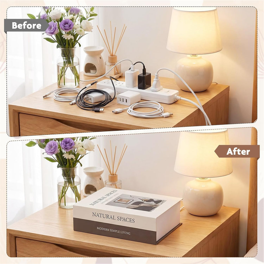 Book Shape Decorative Cable Management Box, Modern Simple Living