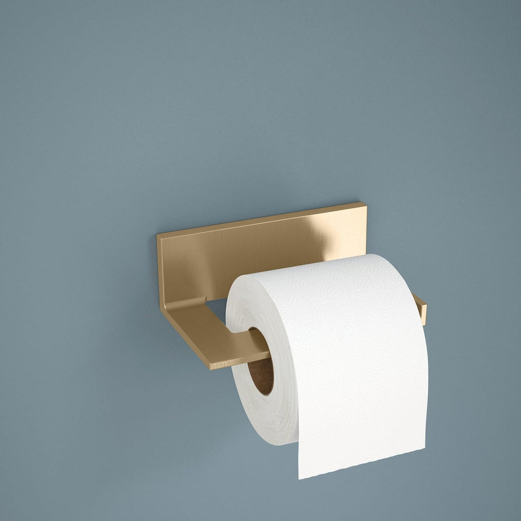 Delta Single Post Toilet Paper Holder | Champagne Bronze | Wall Mount | Vero Bathroom Accessories