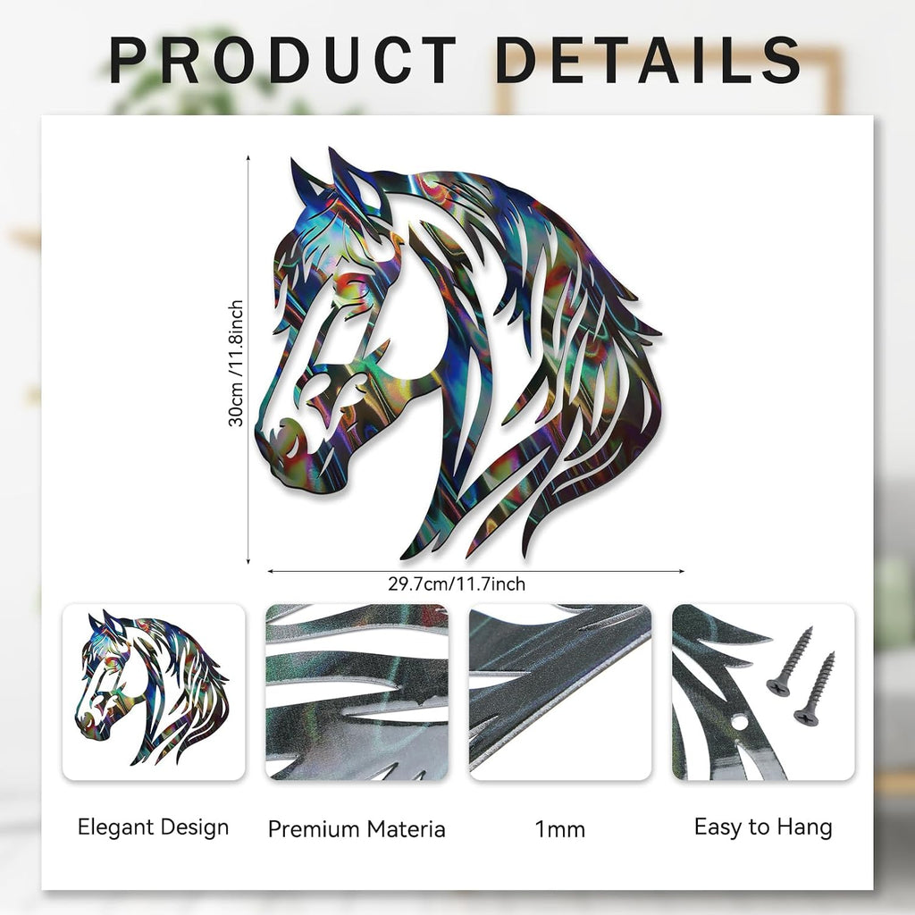 Otoolling Colorful Metal Horse Wall Art Horse Pictures Wall Decor