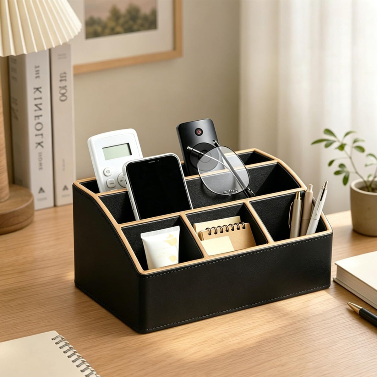 TV Remote Control Holder, Mail Organizer Countertop, Office Bill Sorter