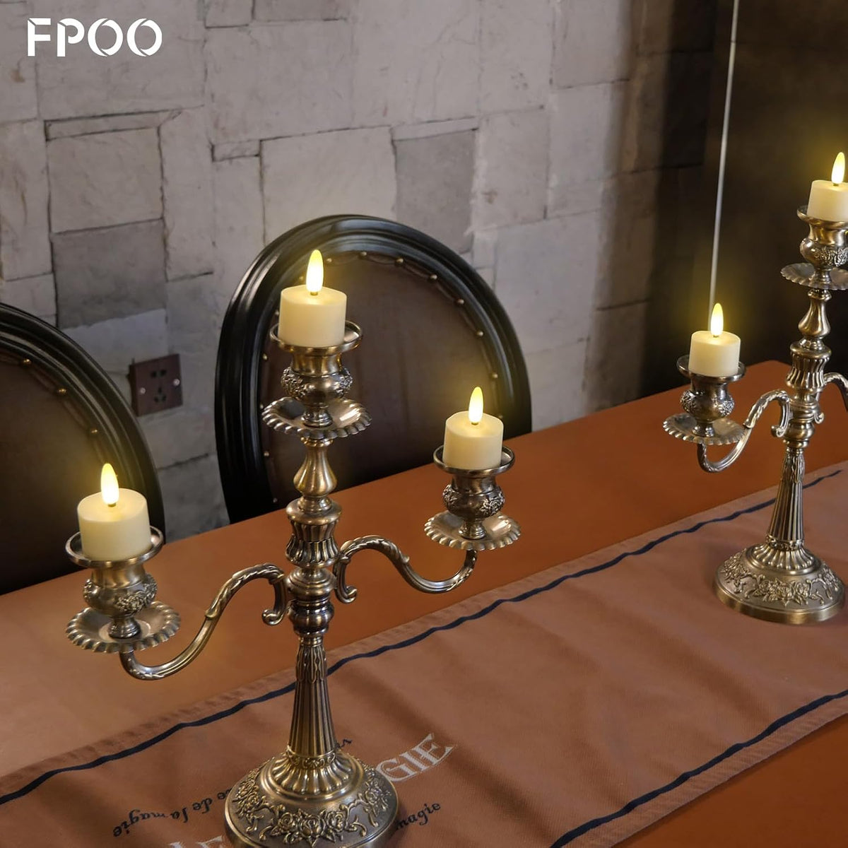 FPOO Rechargeable Tea Lights with Remote Timer, 6 Flameless Votive Candles