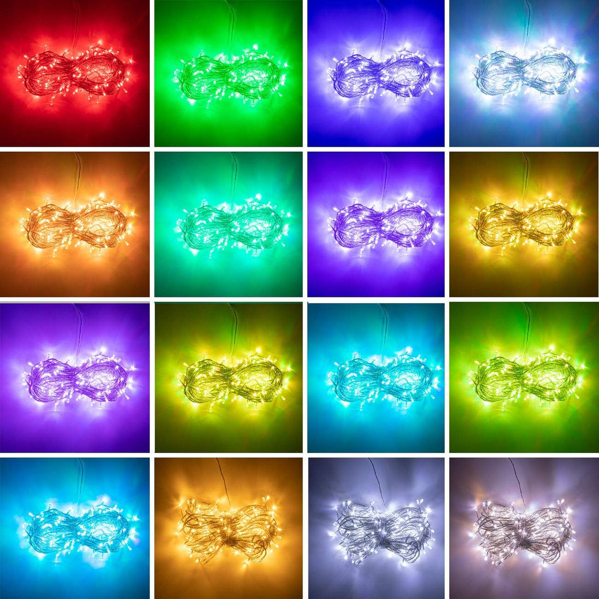 AWQ 66FT 200 LED Christmas String Lights Fairy Lights for Bedroom Decor RGB