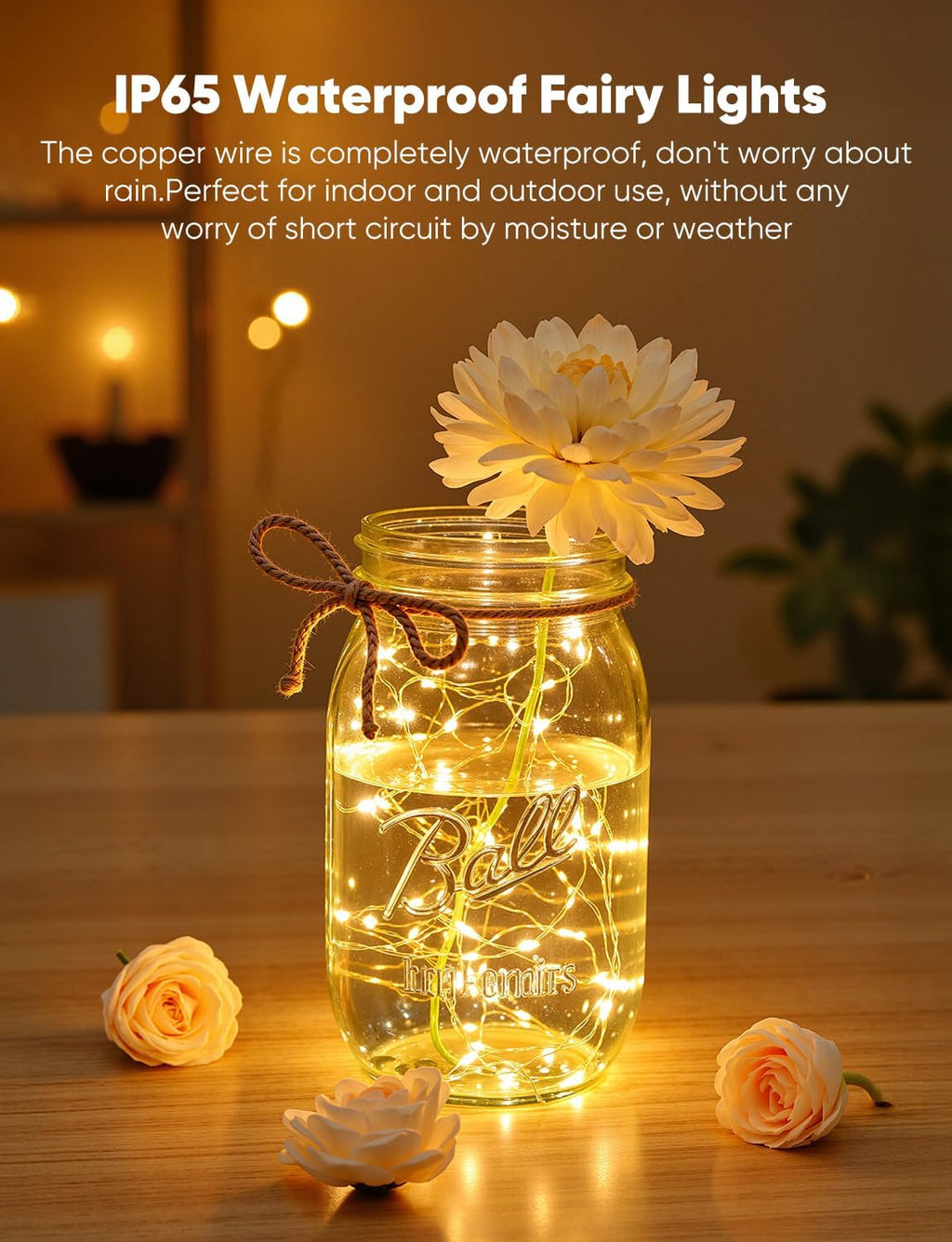 Brightown 14 Pack Warm White and White LED Fairy Lights Battery Operated