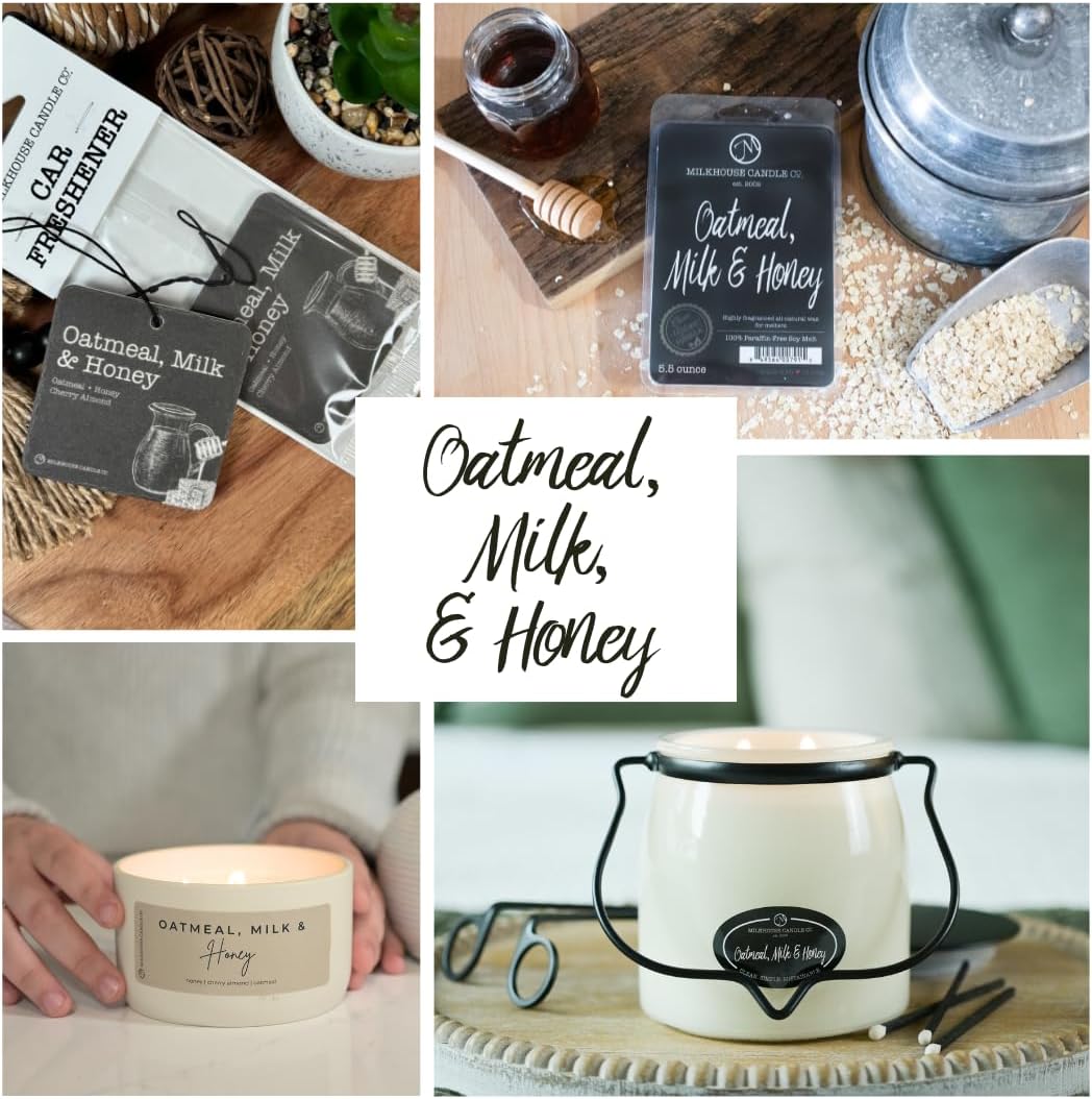 Milkhouse Candle Company Soy Wax Melts, Oatmeal, Milk & Honey, 5.5 oz