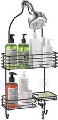 SMARTAKE Hanging Shower Head Caddy, Shower Shelf Organizer, Black