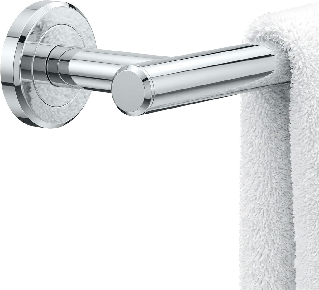 Gatco 4240A Latitude II 30-Inch Towel Bar, Wall Mounted Bathroom Towel Holder, Chrome, 32.63" Total Length