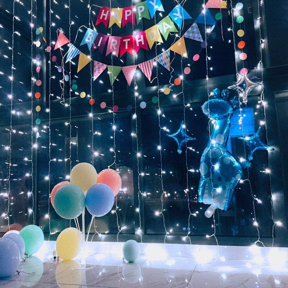 Lepro Lighting Ever 306 LED Curtain Lights Cool White, Hanging Fairy Lights