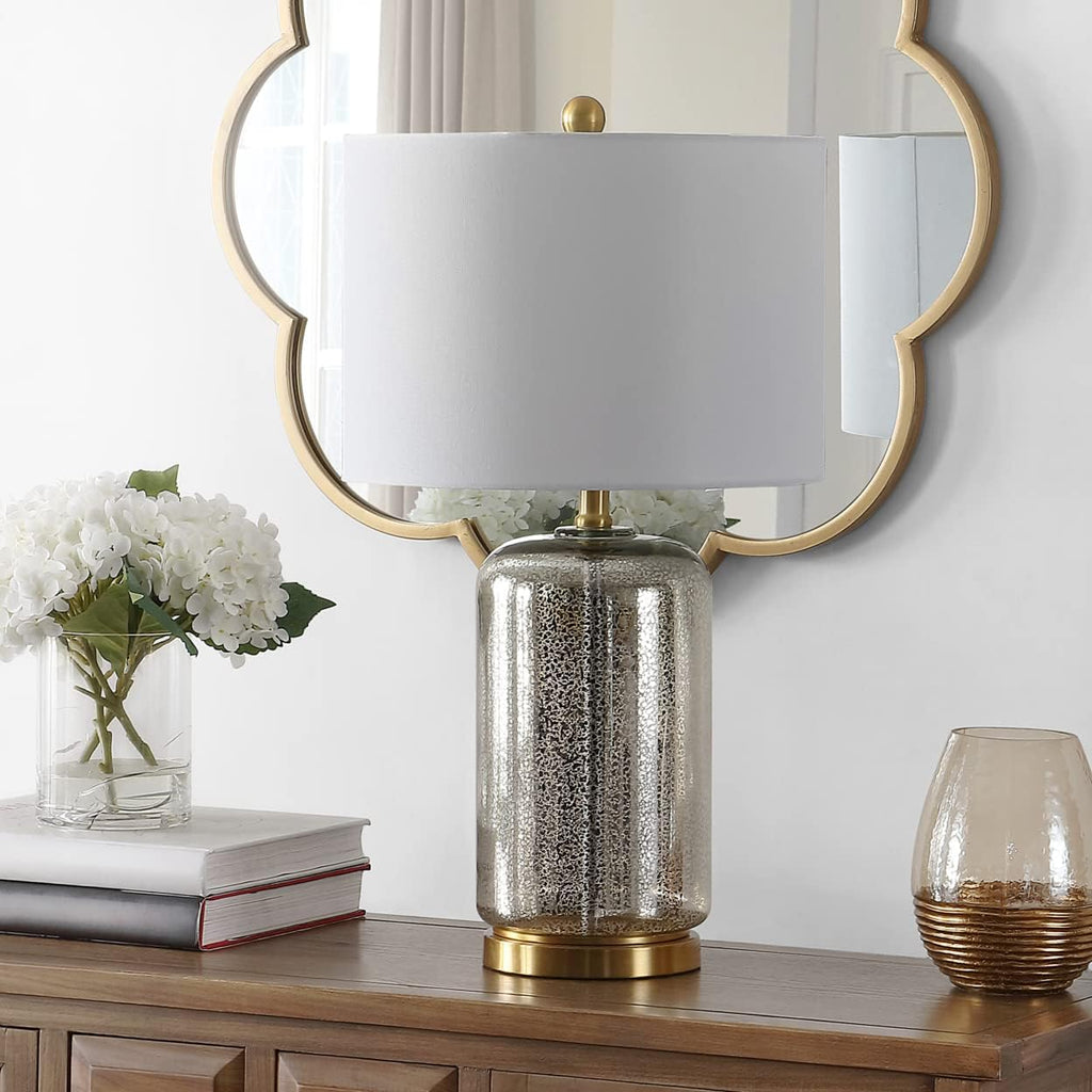 SAFAVIEH Novah Table Lamp, 26" Silver TBL4283A
