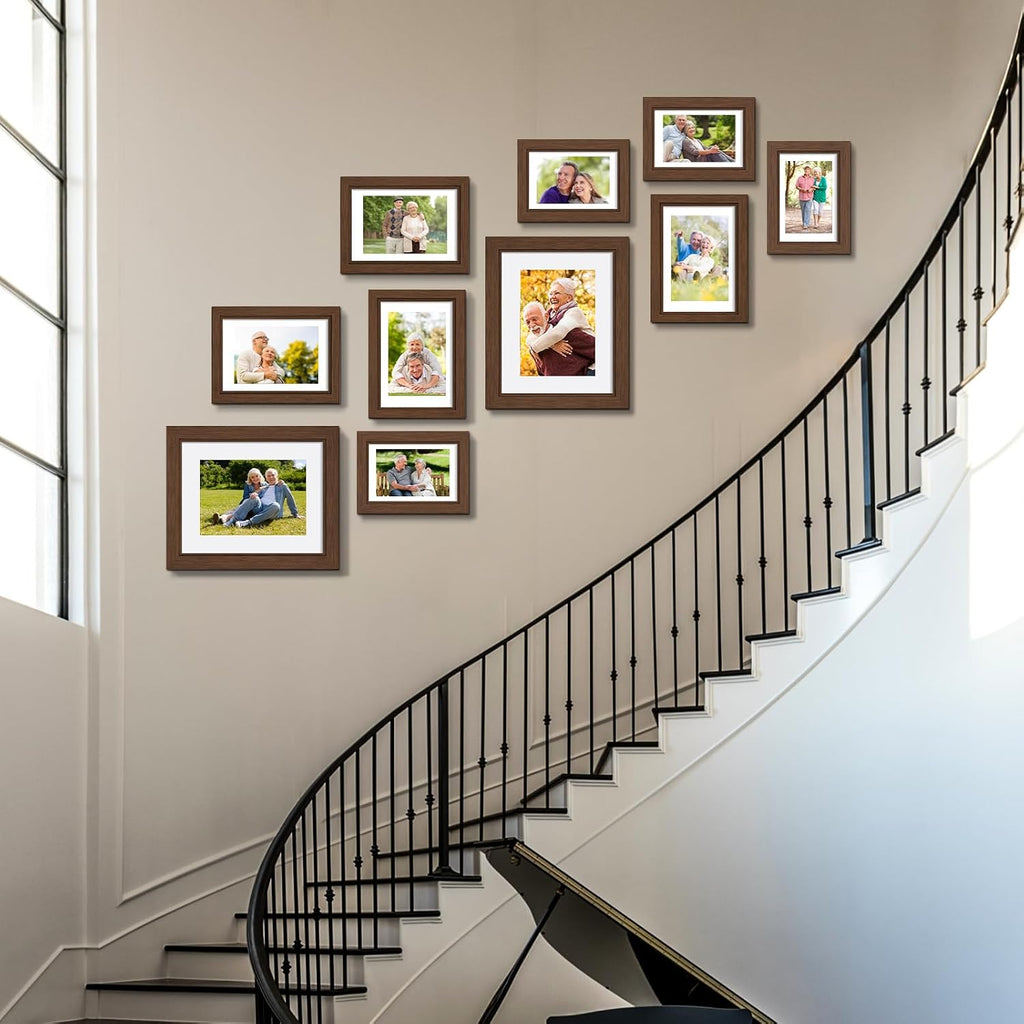 Povrgive Picture Frames Collage Wall Decor, Gallery Wall Frame Set of 10