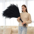 10 Pcs 39''/3.2FT Black Pampas Grass Large Tall Fluffy Artificial Fake Flower for Bedroom Boho Decor Floor Vase Filler Farmhouse Home Wedding Decor