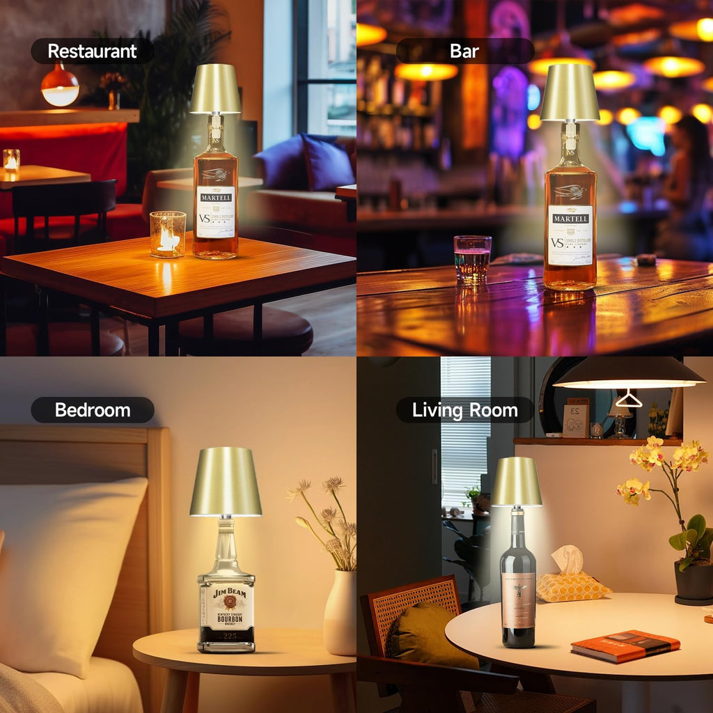 2025 New Wireless Bottle Lamp - LED Bottle Lights for Liquor & Wine Bottles