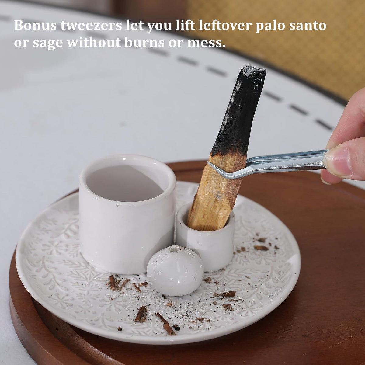 5 in 1 Incense Holder Burner for Sticks Palo Santo Sage Candle