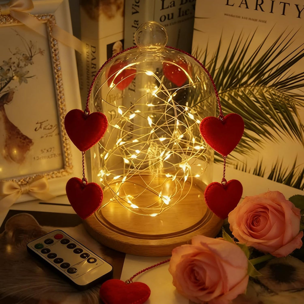 20 Pack Warm White Battery Operated Fairy Lights, 7ft 20 LED Mini String Lights, Copper Wire Twinkle Firefly Starry Lights for Mason Jars, Wedding, Party, Christmas, Table Centerpiece & Bedroom Decor