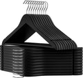 SONGMICS Wooden Hangers, 20-Pack Wood Hangers with Rubber Coating