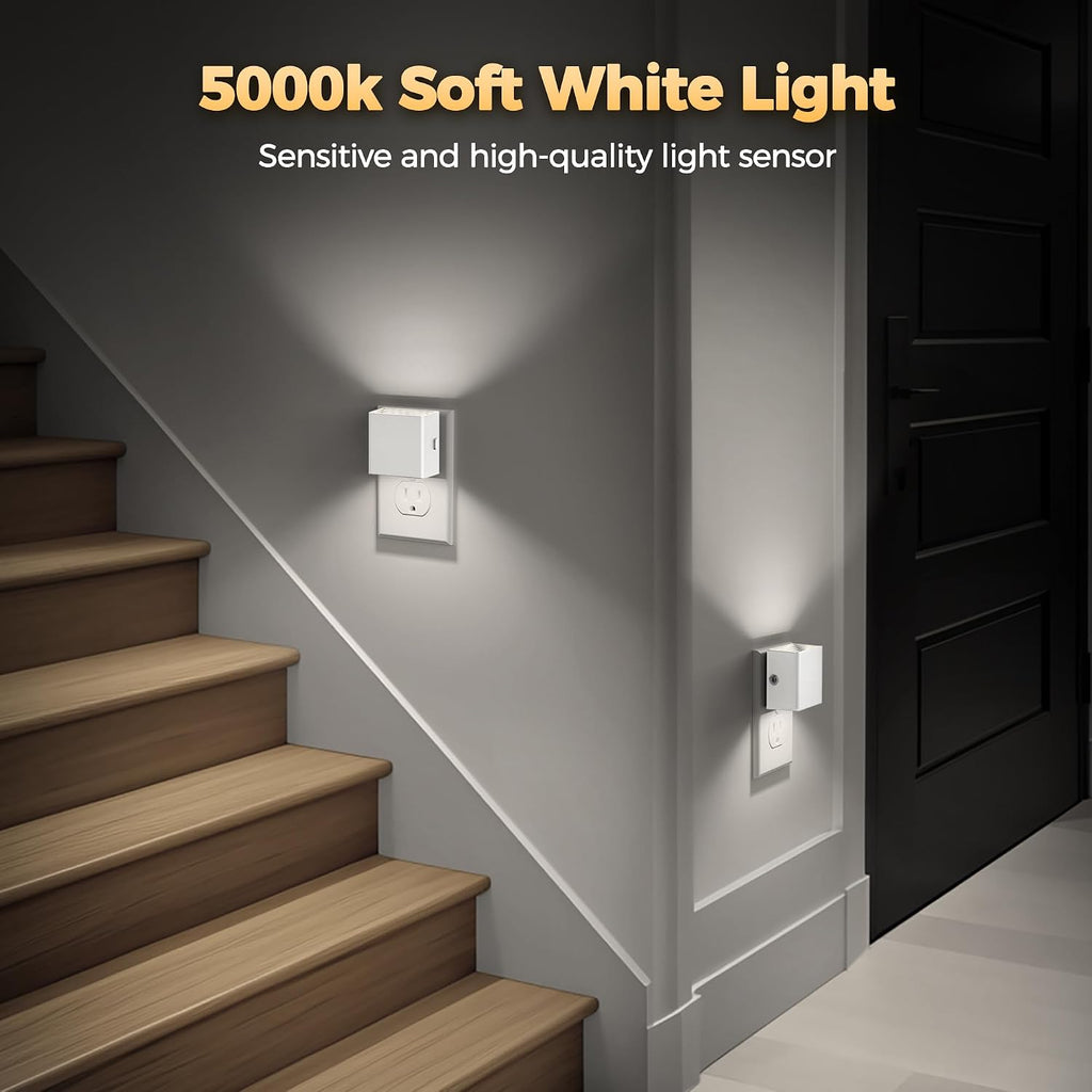 DORESshop Night Lights Plug into Wall,Plug in Night Light,Daylight White