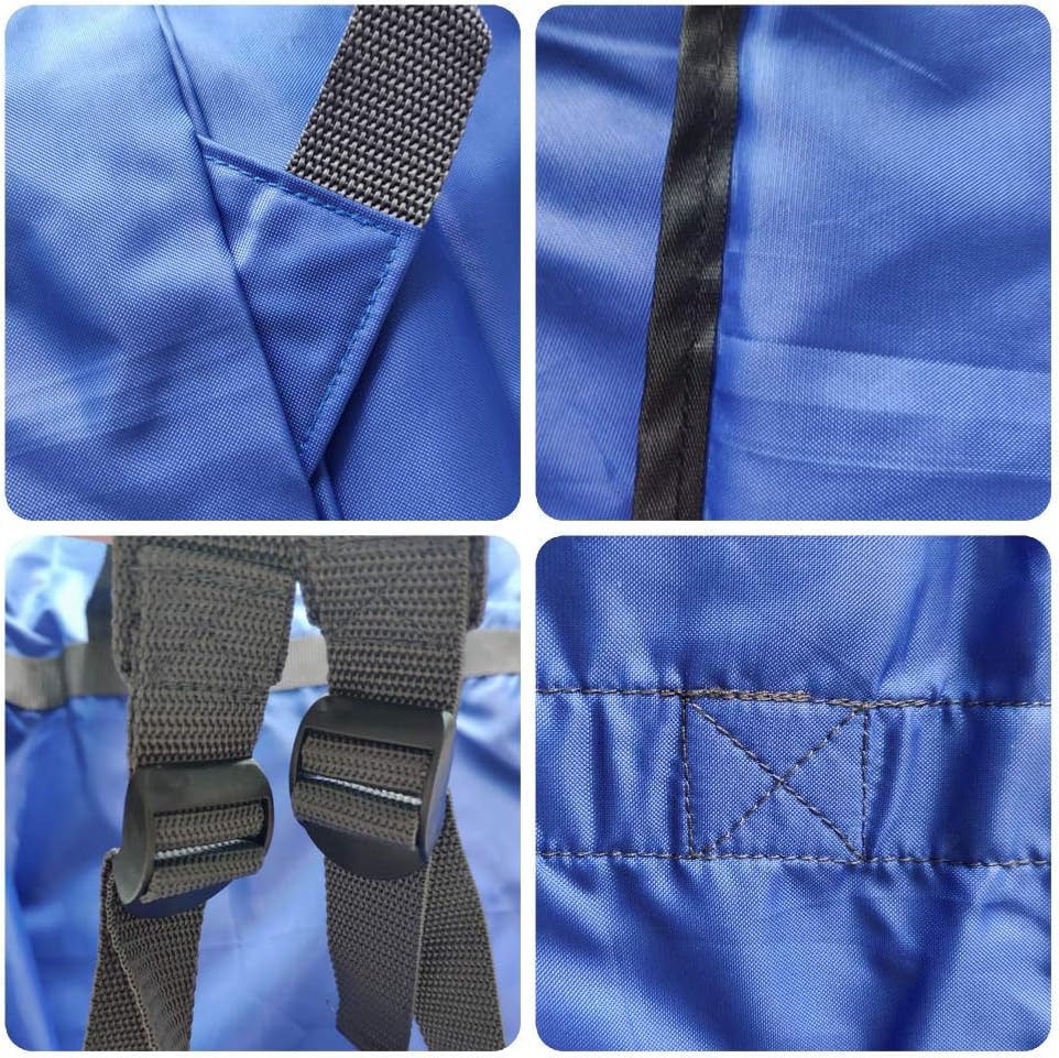 Laundry Bag Backpack, 27"x 34"Laundry Bag with Straps & Drawstring, Blue