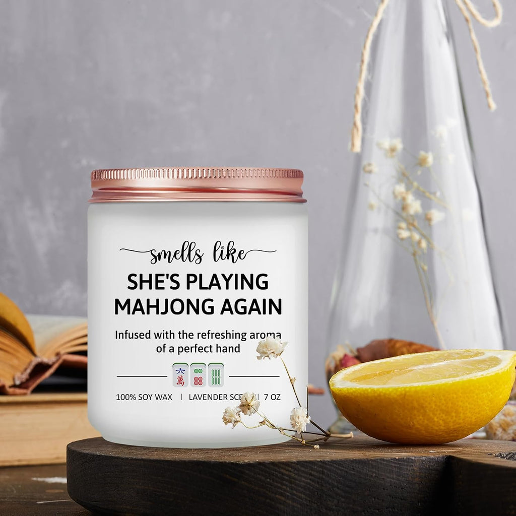 Mahjong Gifts for Women, Mahjong Accessories Gifts, Mah Jong Candle