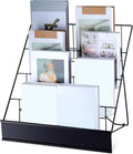 Sintuff Book Display Rack 4-tiered Stand 18" Comic Book Display Rack, Black