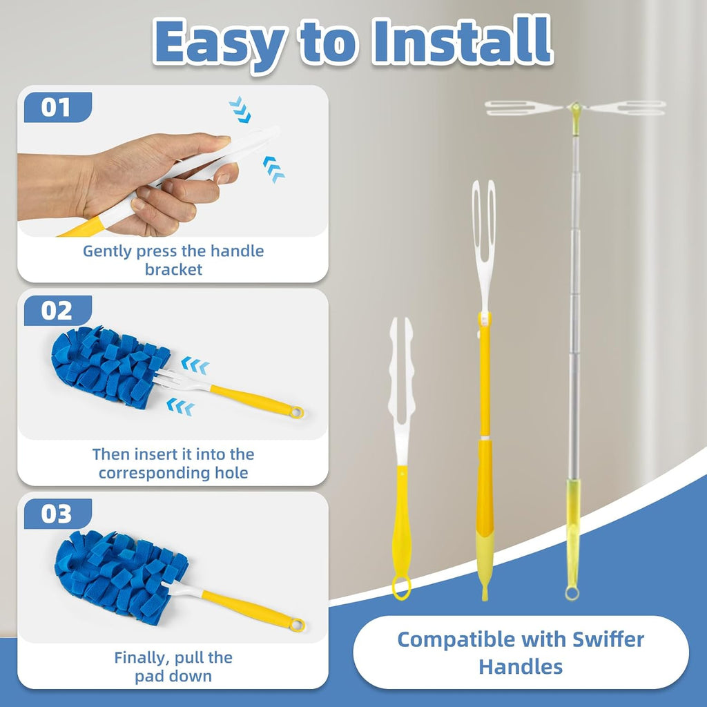 Fleece Reusable Duster Refills for Swiffer (6 PCS)