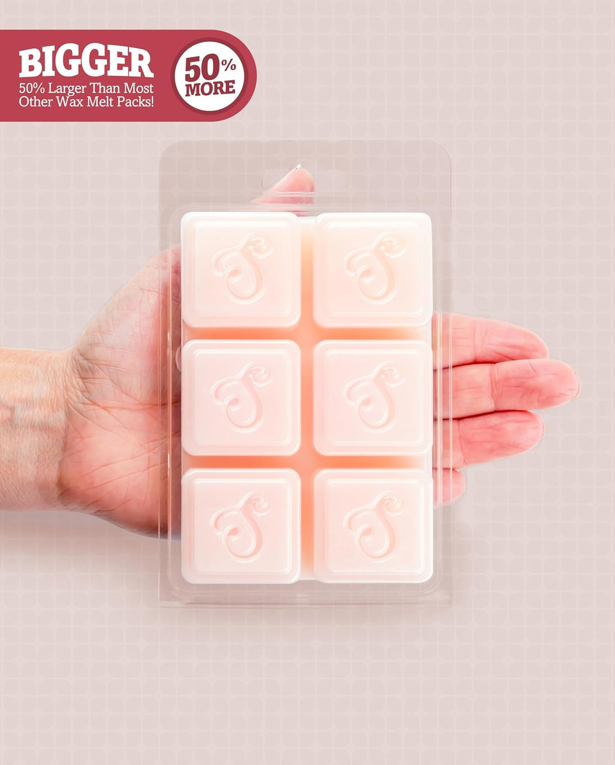 Shortie's Candle Company Pure Carnation Premium Wax Melts 4 Pack - 12 Oz., Strong & Long Lasting, Non-Toxic - Made with Essential & Natural Oils - Formula 117