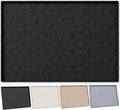 34"x22" Waterproof Cabinet Protector Silicone Under Sink Tray(Black)