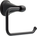 Delta Faucet Becker (1-Pack) Toilet Paper Holder, Matte Black, Wall Mounted Euro Hook Design BCK50-MB