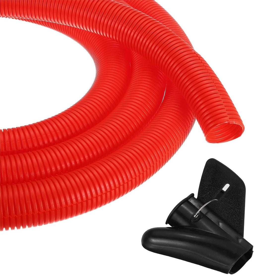 MECCANIXITY 1 1/2" 10ft Split Wire Loom Tubing w/Installation Tool Red