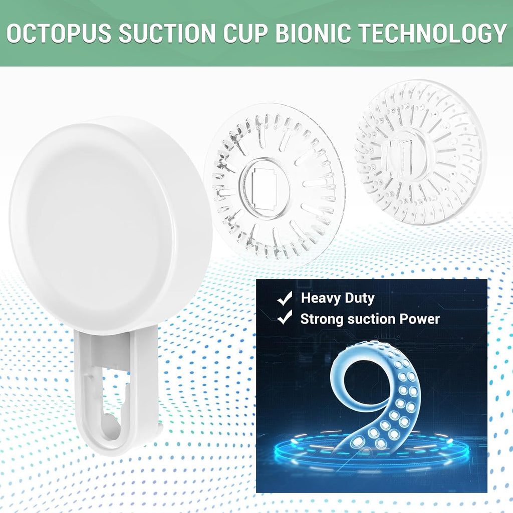LUXEAR Shower Caddy Suction Cup Shower Basket 3 Pack