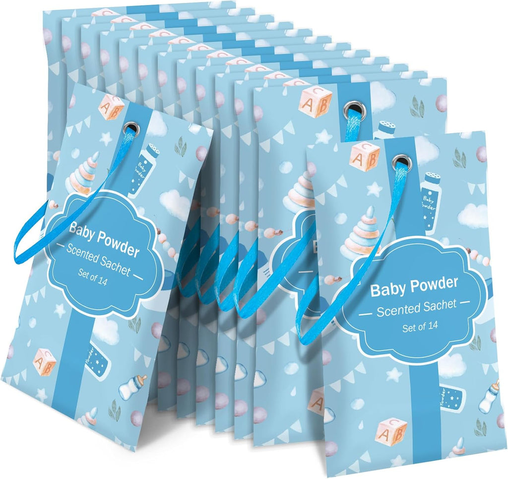 STRN Scented Sachets for Drawer and Closet, Baby Powder Scent 14 Packs