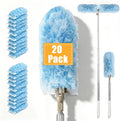 Duster Kit-6 Ft Extendable Handle, 20 Disposable Microfiber Refills