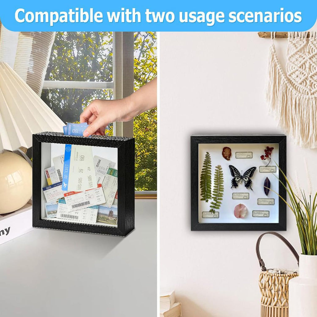 Shadow Box Frame, Suitable for Storing Various Bills and Souvenirs
