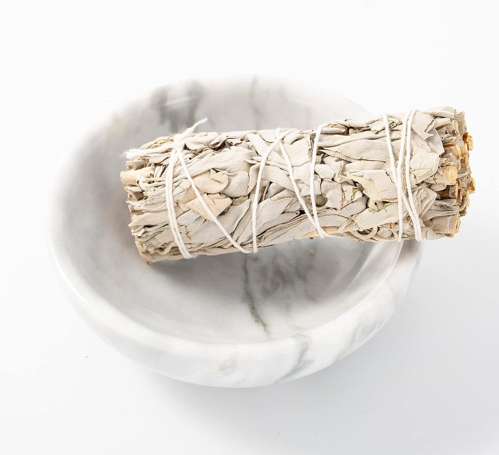 Incense Holder, Natural Marble Incense Holder for Sticks with 9 Incense Holes, Handmade Incense Stick Burner Ideal for Smudging, Decoration
