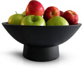 Fairwood Way Black Pedestal Bowl, 11.5 Inch