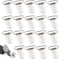 25 Pack Mens Suspender Clips Replacement 1 Inch Bed Sheet Straps Clips Clamps for Bed Sheet Holder Straps Bed Sheet Fasteners Mattress Suspenders Sheet Corner Holders Adjustable Boot Straps
