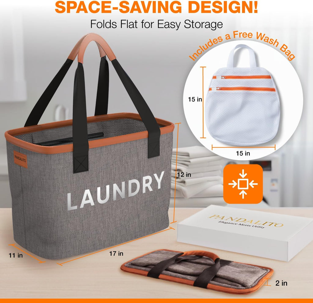 Mini Laundry Basket & Mesh Wash Bag