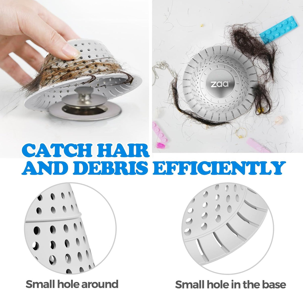 zaa Shower Drain Hair Catcher Bathtub Drain Strainer Sink Drain Protector