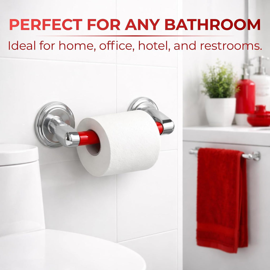7 Inch Red Spring Loaded Toilet Paper Roll Holder Replacement Rod