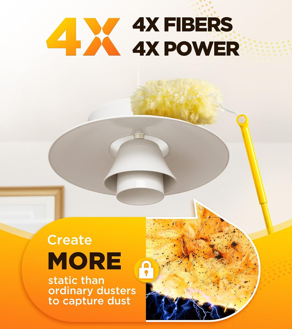 REKOPI Heavy Duty Duster Refills for Swiffer Duster, 20 Count